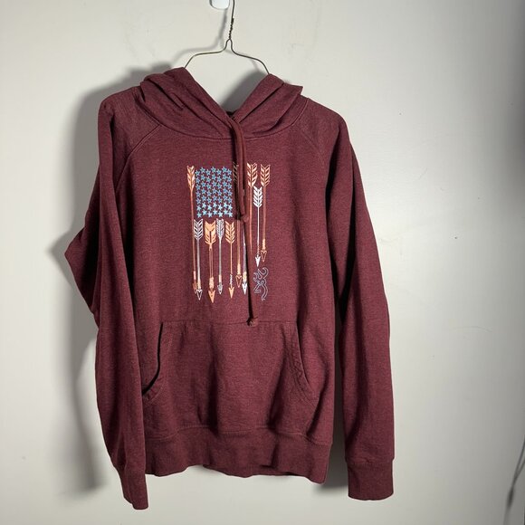 EUC Womens Browning Purple Hoodie Sweatshirt  L Large - Picture 1 of 4